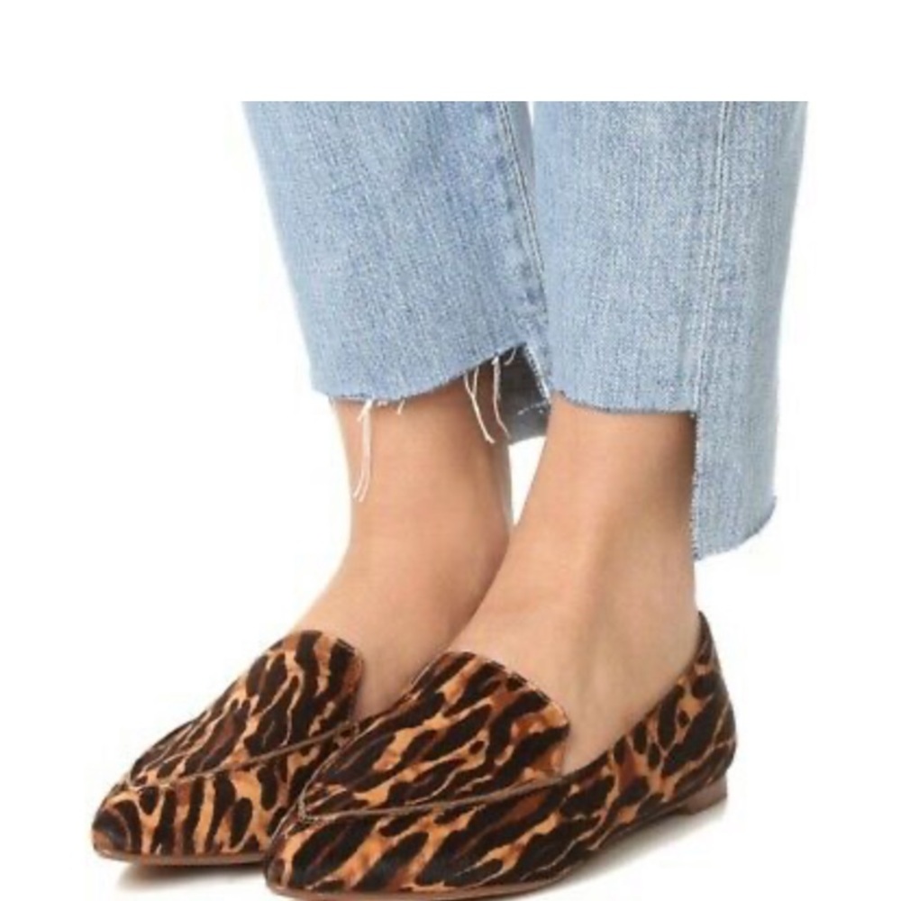 Madewell Lou Animal Print Calf Hair Loafers size 6 - Picture 2 of 8